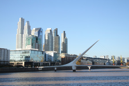 Puerto Madero touristic destination in Buenos Aires Argentinaの写真素材