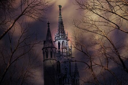 Blurred of environment helloween backgroundの写真素材