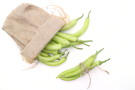 green chili peppersの写真素材
