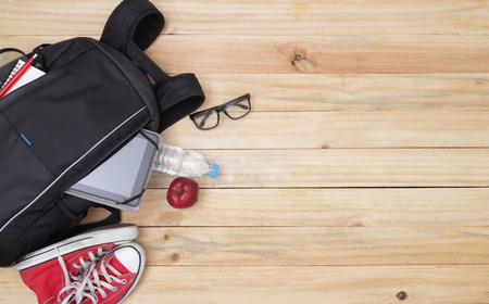 School, bag, backpack.の写真素材