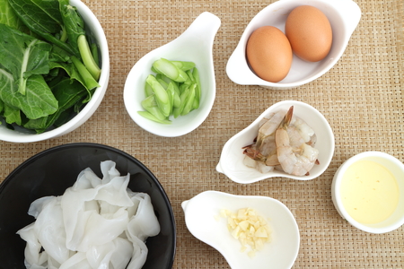food , thai herbs and spices ,Thai spices ingredient for spicy food over wooden texture and background,の写真素材