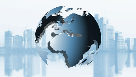 airplane flying around the world , transportation concept , travel concept