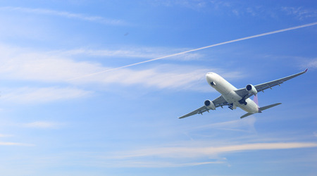 airplane on sky