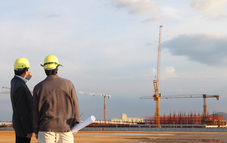 civil engineer on siteの写真素材