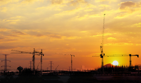 background construction siteの写真素材