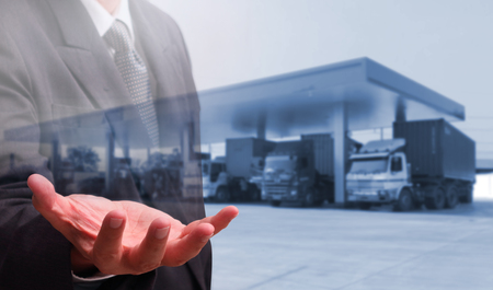 transportation import export conceptの写真素材