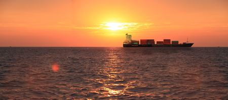 Logistics transportation import export conceptの写真素材