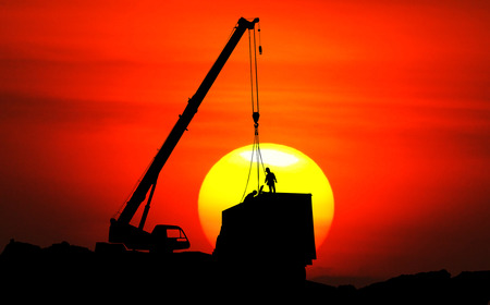 Transportation, import-export, commercial logistic, shipping business industry, container truckの写真素材