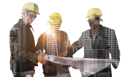 industry of construction site and engineer workingの写真素材