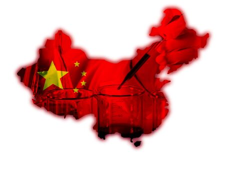 People's Republic of China map countryの写真素材