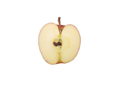 Creative layout made of fruits. Flat lay ,nature backdrop isolated on white background, clipping path included.の写真素材