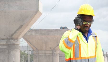 Industry of construction site and engineer workingの写真素材