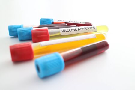 vaccine sample of covid-19 or corona virusの写真素材
