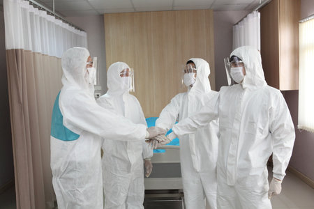 Covid-19 concept. People wearing mask for protect cough with Covid-19 virus outbreak,  new normalの写真素材