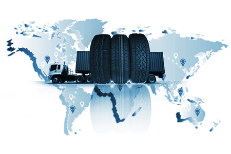 The world logistics  background or transportation Industry or shipping business, Container Cargo  shipment , truck delivery, airplane , import export Conceptの写真素材