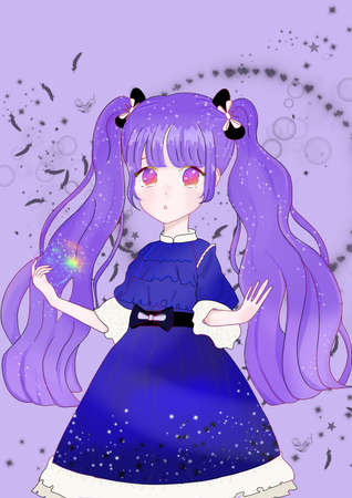 girl cartoon faces hand drawn , Beautiful woman fashion sketch. Young girl face portrait. Hand drawn illustration for cosmetics sale card design, beauty poster, make up banner.の写真素材