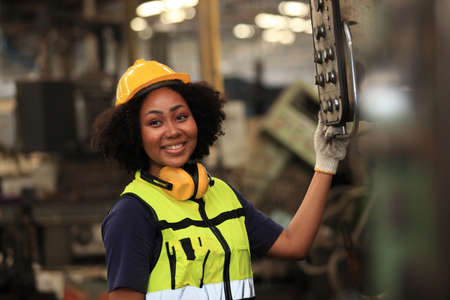 engineer on site working for production or maintenance  big machine industry in factory