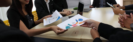 business team working at office