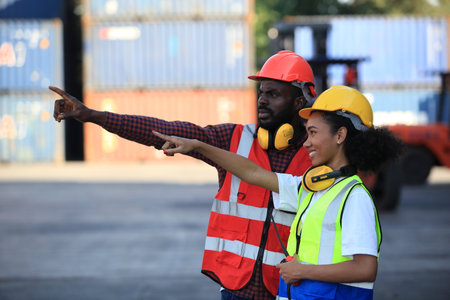 man working at logistics industry