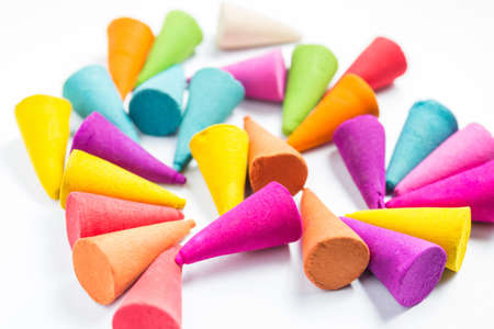 Colored chalk sticks for use with multi color paint on paper. Beautifully arranged