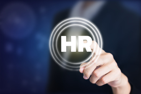 Business women holding posts in HR. Can be used in advertising.の写真素材