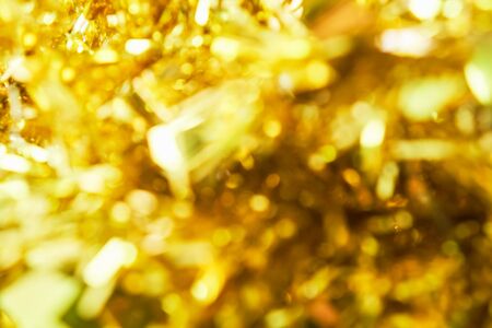 Blur background of gold color bokeh light, Popular in the general festival. Make the luxury image in your work piece.の写真素材