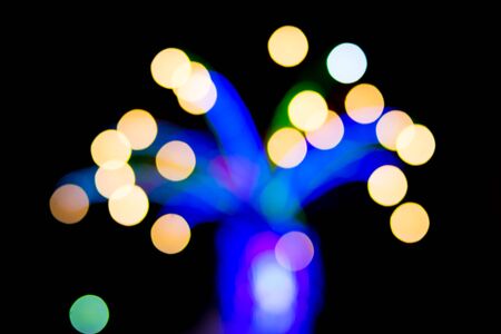 Blurred light of tree for Christmas conceptの写真素材