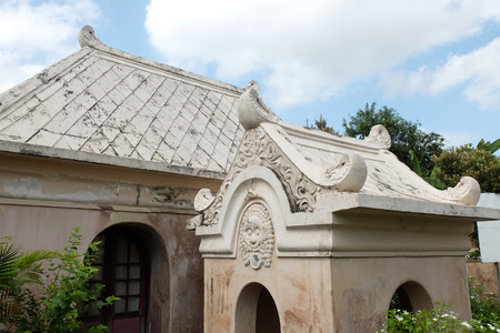Part of Taman sari Water Castle, Yogyakarta, Indonesiaのeditorial素材