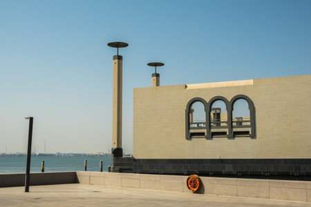 Doha, Qatar - October 13, 2019: View of Museum of Islamic Art, one of the worldâ€™s most...
