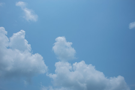 Beautiful Blue Sky Background Template. Below Isolated on Blue
