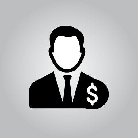 Business  money management icon manのイラスト素材