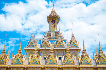 Wat Tha-Sung temple in Uthaithani, Thailandの写真素材