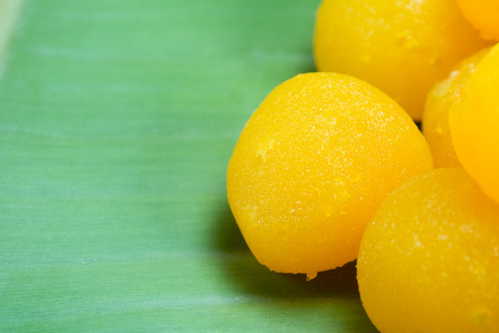  Golden Thai Sweet dessert  THONG-YOD  Made with Powder,Eggs,and sugarの写真素材