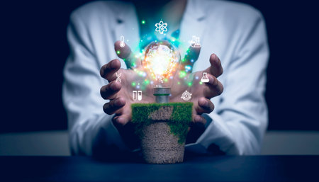 Concept decrease carbon dioxide of Reduce greenhouse gas emission for climate change and...