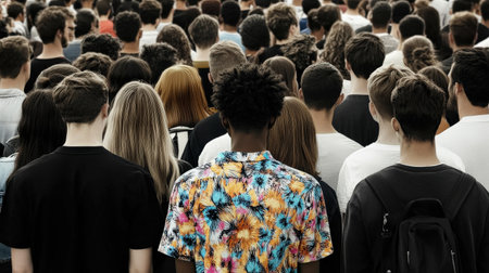 People Rear View Crowd Crowded Event Seminar Conference Audience Conceptの素材