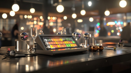 A trivia scoreboard flashing with updated points as the game reaches its climaxの素材