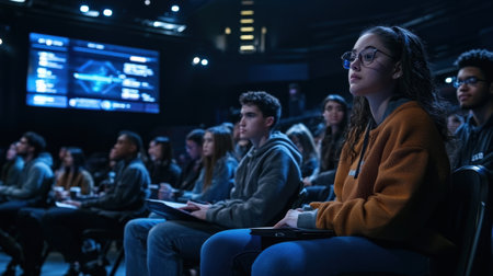 A scoreboard updating as trivia teams score points throughout the gameの素材