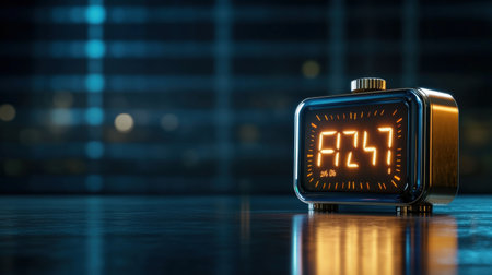 A digital countdown timer on a quiz screen, showing how much time is left in the testの素材