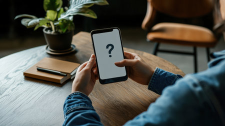 "A person reading a question on a quiz app, carefully selecting the correct answer --ar 16:9 --personalize jaydbm9 --v 6.1 Job ID: ee166b5e-4fc9-437d-b3e6-f99dcb3ef0cdの素材
