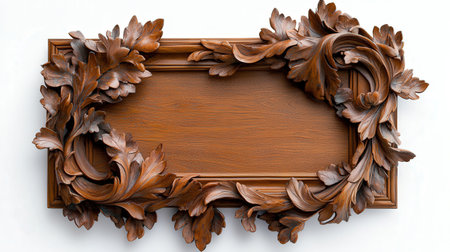"Elegant wood frame on white background, isolated and ready for creative or design use --ar 16:9 --quality 2 --personalize jkuoppj --v 6.1 Job ID: 71893119-d7c1-42c8-a33e-6c21ffa12bb9の素材