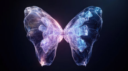 thyroid gland produce This hormone is responsible for regulating the metabolism. body temperature level Blood lipid levels Including emotions holographic scan projection 3D renderingの素材