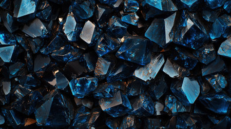 Blue crystals of quartz as an abstract background. Texture. Close-up.の素材