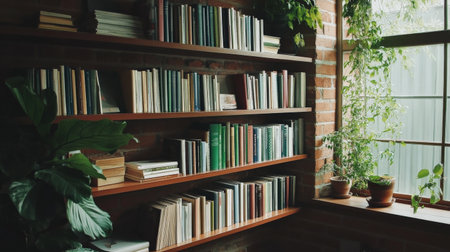 A step-by-step tutorial on how to organize a bookshelfの素材