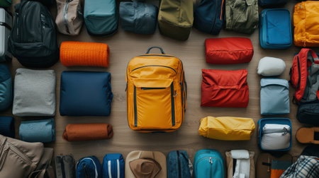 A guide on how to pack a suitcase efficiently for travel.の素材