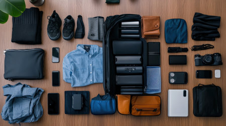 A guide on how to pack a suitcase efficiently for travel.の素材