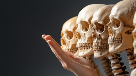 The development of language and communication in human evolution.の素材