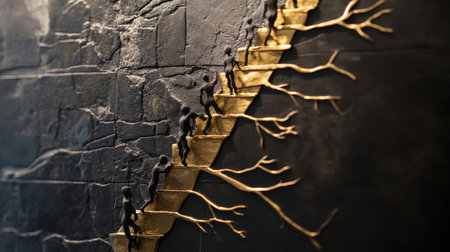 The evolutionary tree of life, focusing on the hominid branch.の素材