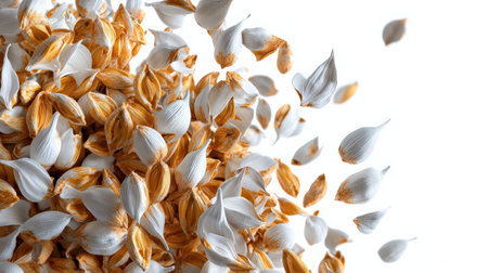 Magic seeds isolated on white, glowing with a hint of energy, ideal for fantasy themesの素材