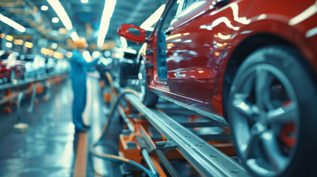 Car production line.の素材