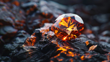 Gemstone on a black background. Close-up. Macro.の素材